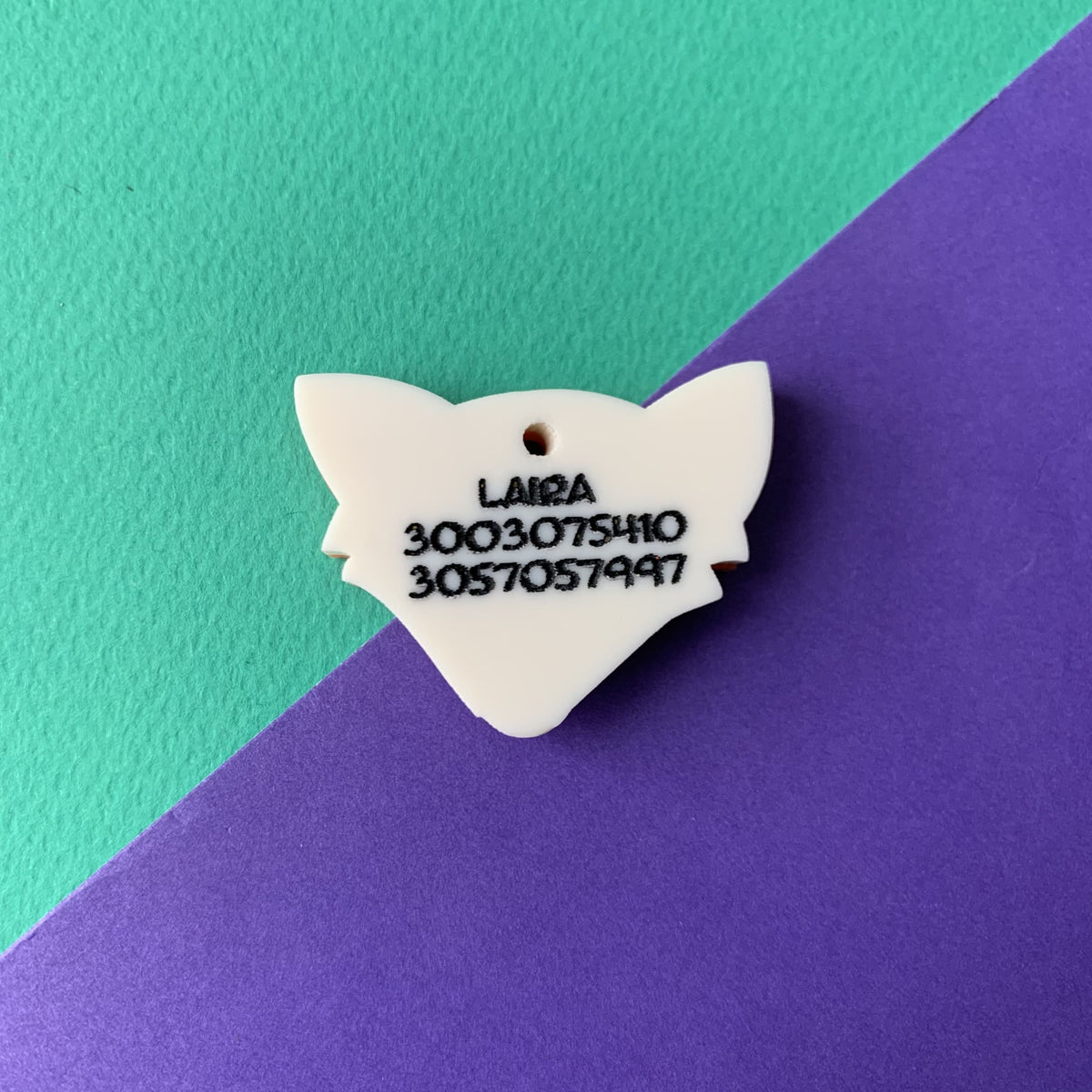 Placa de identificación Zorro