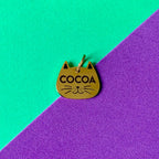 Placa de identificación acero gato 2,2 x 2cm